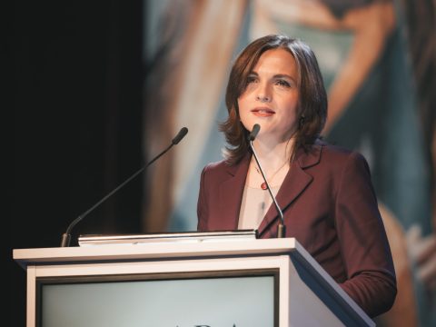 Elisabeth Kaiser, Staatsministerin und Beauftragte der Bundesregierung für Ostdeutschland im Bundesministerium der Finanzen, bei der LMBV.